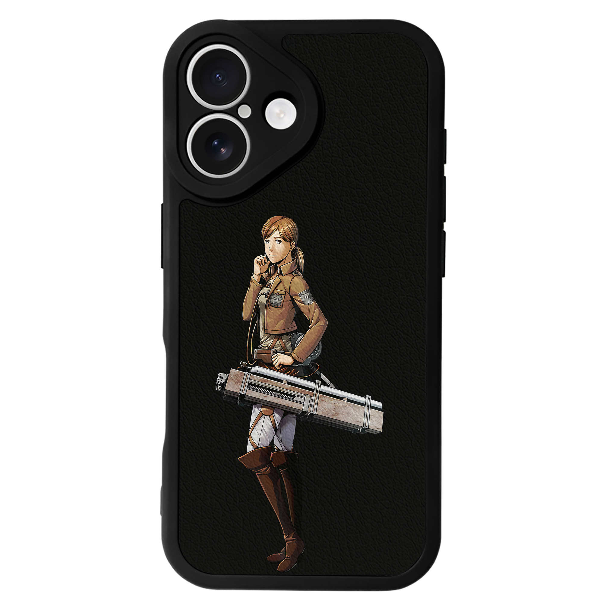 （画像用） 進撃の巨人 Attack on Titan 【iPhone 16シリーズ対応】シリコンスマホケース（レザー調） 材質：シリコン